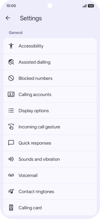 Press Calling accounts.