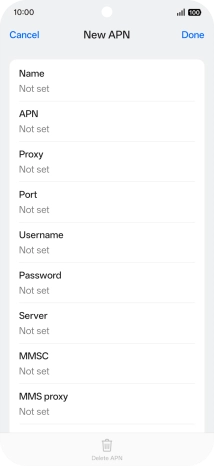 Press the field below 