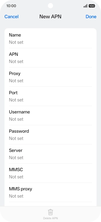 Press the field below 
