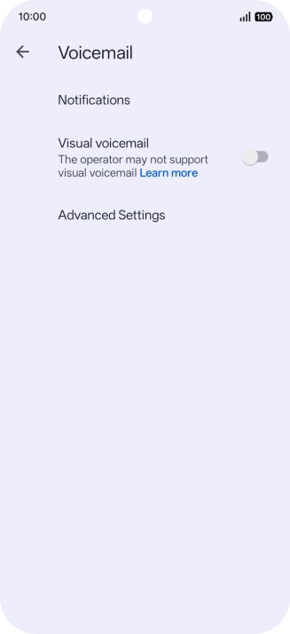 Press Advanced Settings.