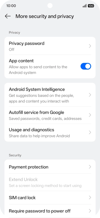 Press SIM card lock.