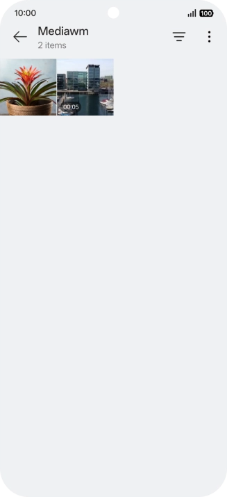 Press and hold any picture or video.