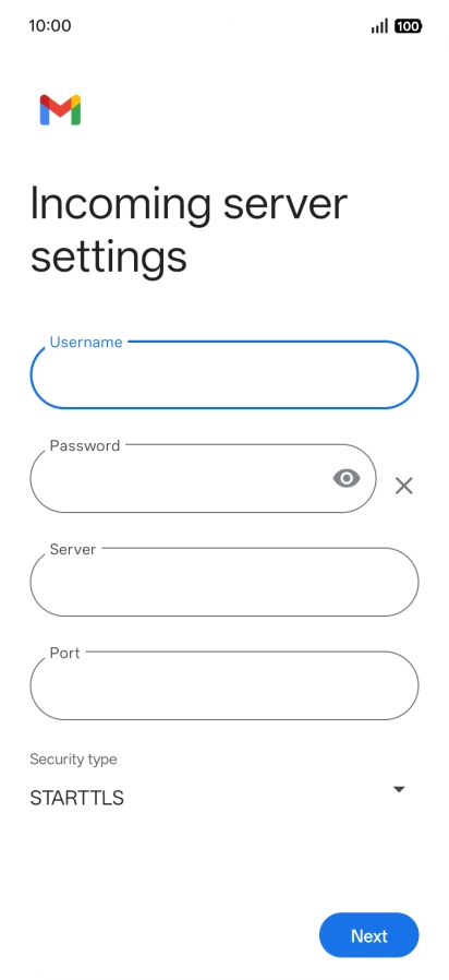 Press the field below 