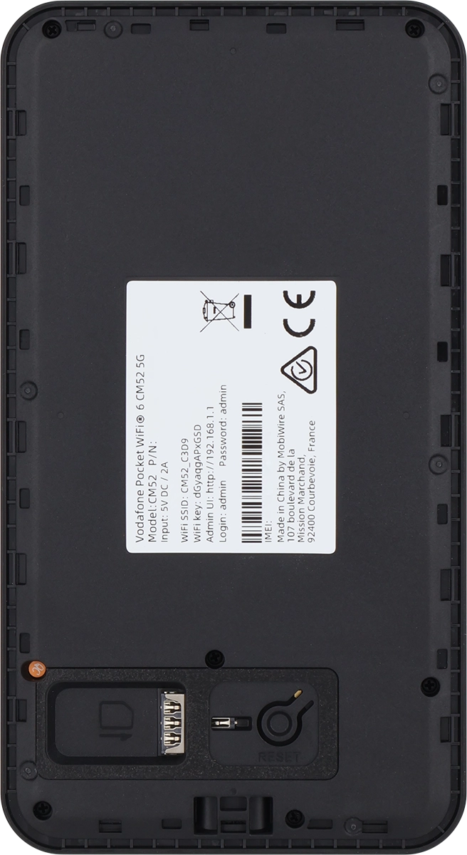 Place your SIM as illustrated next to the SIM holder.