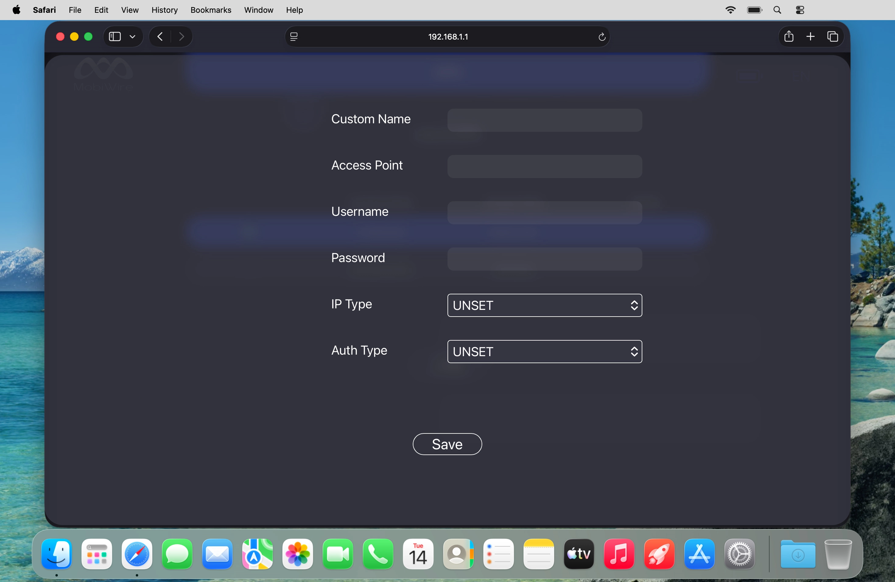 Click the field next to 