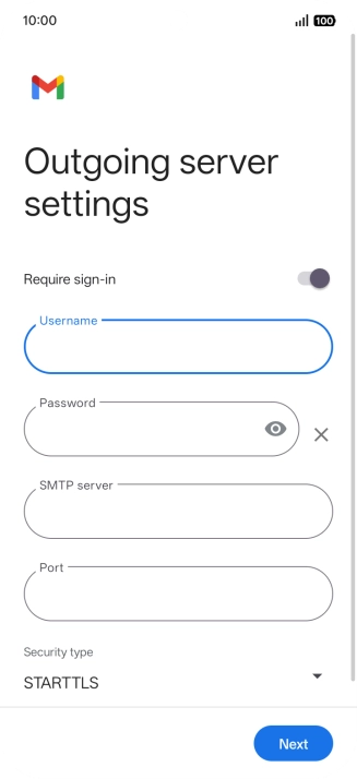Press the field below 