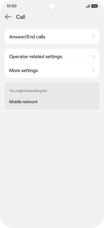 Press Operator-related settings.