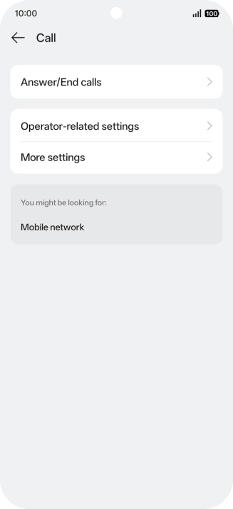 Press Operator-related settings.