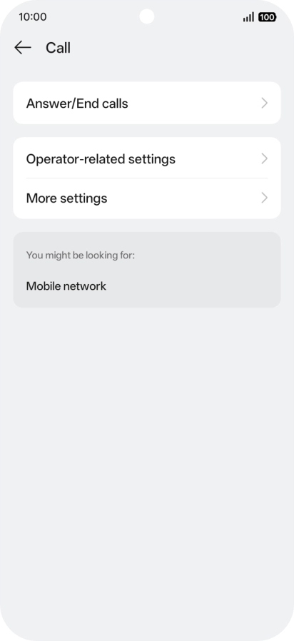 Press Operator-related settings.