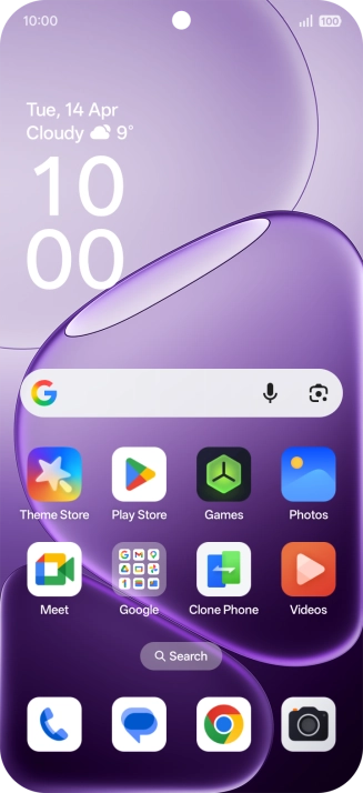 Slide your finger downwards starting from the top right side of the screen.