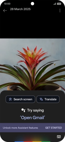 Press Search screen and wait for the search results.