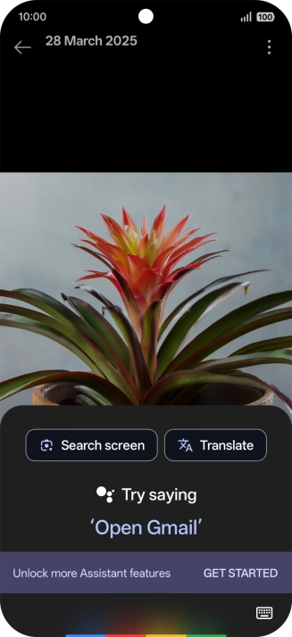 Press Search screen and wait for the search results.