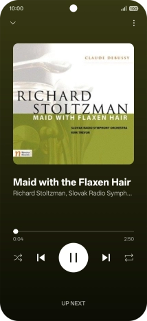 Press arrow right to go to the next audio file.