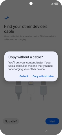Press Copy without cable.