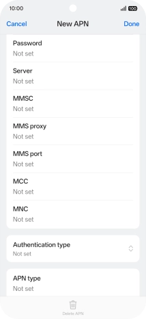 Press the field below 