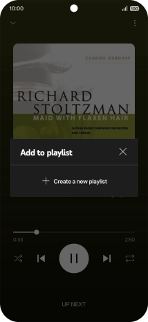 Press Create a new playlist.