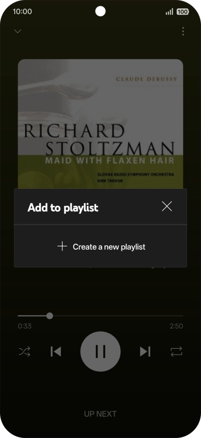Press Create a new playlist.