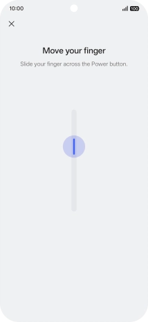 Follow the instructions on the screen to create the phone lock code using your fingerprint.