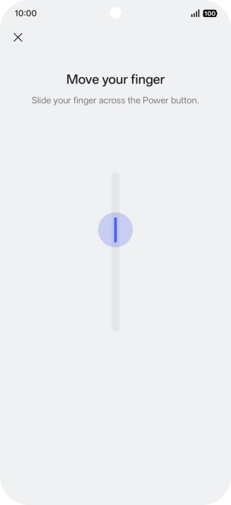 Follow the instructions on the screen to create the phone lock code using your fingerprint.