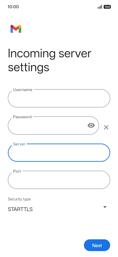 Press the field below 
