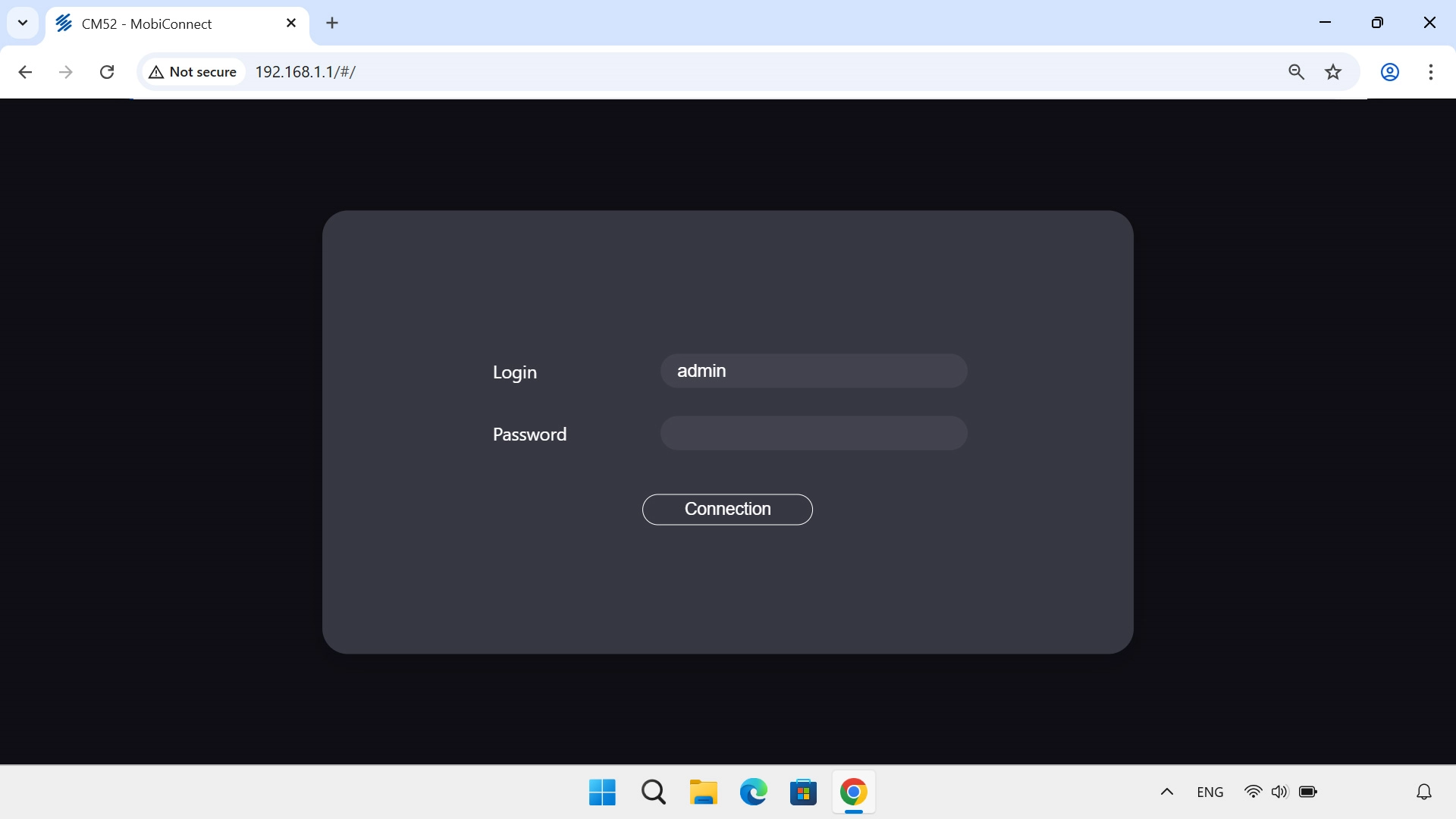Click the field next to 