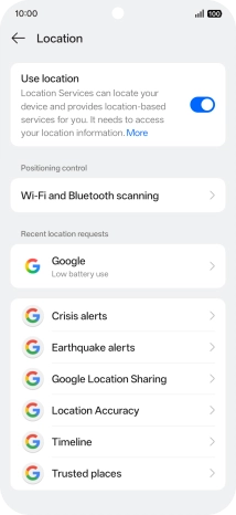 Press Location Accuracy.
