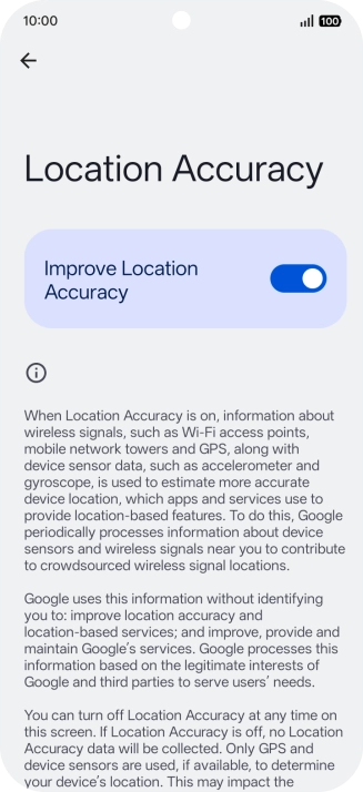 If you press the indicator next to 