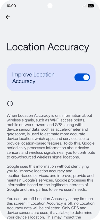 If you press the indicator next to 