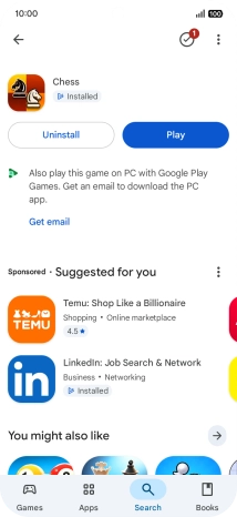Slide your finger upwards starting from the bottom of the screen to return to the home screen.
