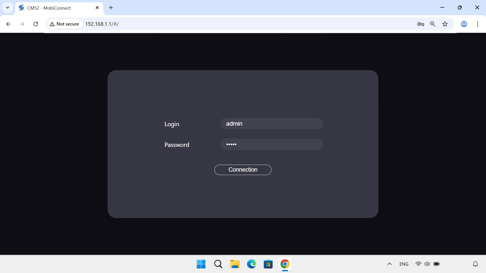 Click the field next to 