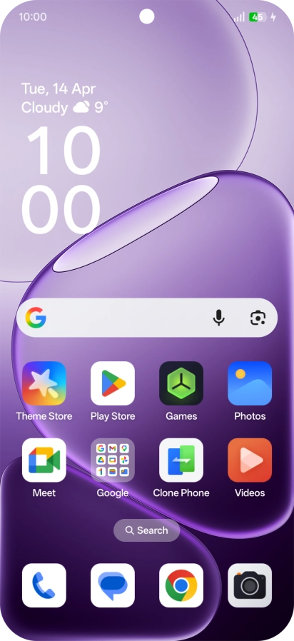 When the battery charging icon is displayed, the battery is charging.