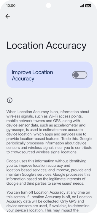 If you press the indicator next to 