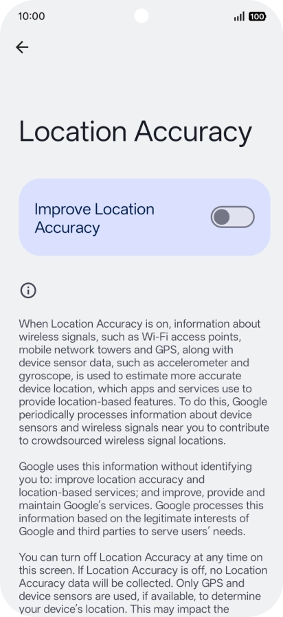 If you press the indicator next to 