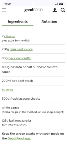 Go to the required screen.
