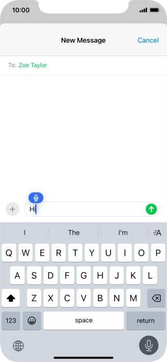 Press the microphone icon to end dictation. Press the microphone icon to end dictation.
