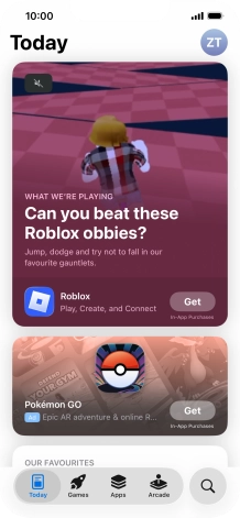 Press the search icon.