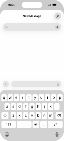 Press To: and key in the first letters of the recipient's name.