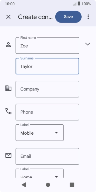 Press Phone and key in the required phone number.
