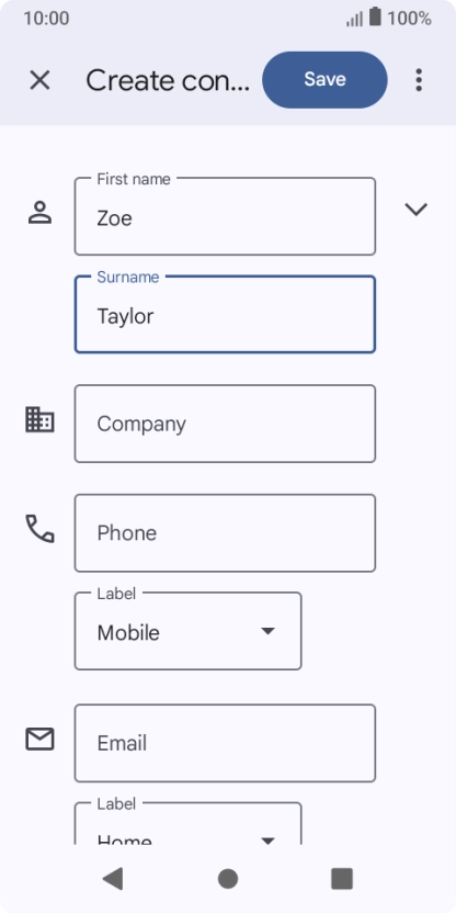Press Phone and key in the required phone number.