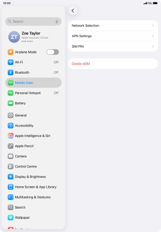 Press APN Settings.