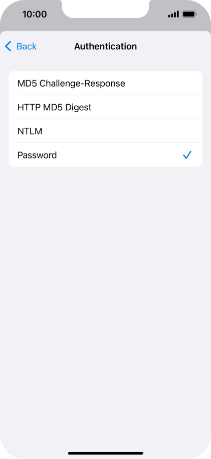Press Password.
