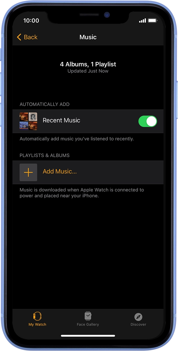 On your phone: Press the indicator next to 