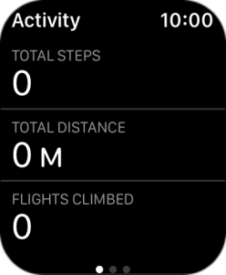 Keep sliding upwards and follow the instructions on the screen to see an activity summary for the current week or to adjust the daily activity goal. Keep sliding upwards and follow the instructions on the screen to see an activity summary for the current week or to adjust the daily activity goal.