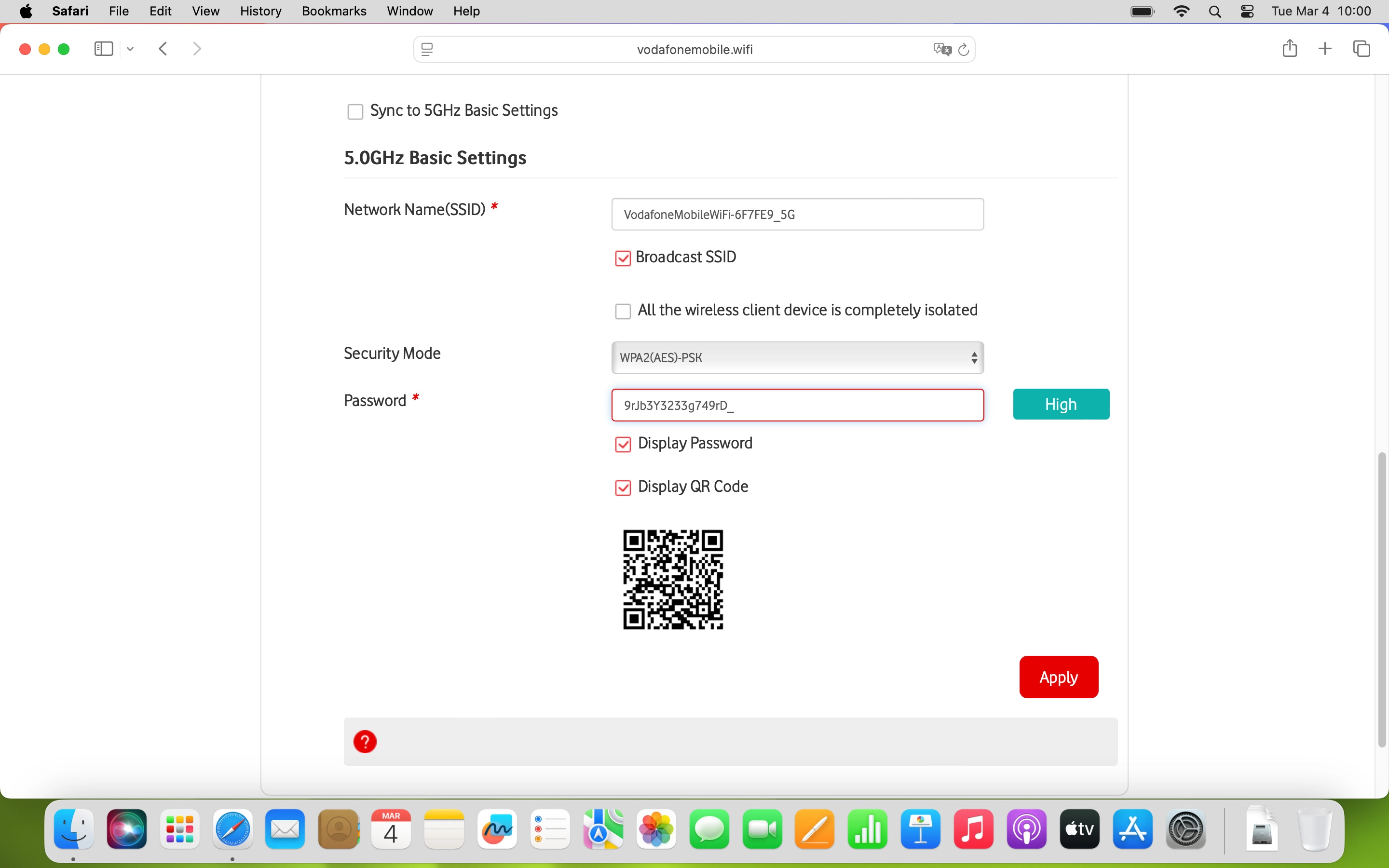 Click Apply.