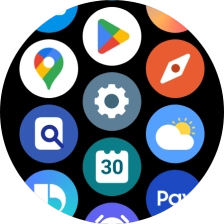 Press the Google Maps icon. Press the Google Maps icon.