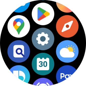 Press the Google Maps icon. Press the Google Maps icon.