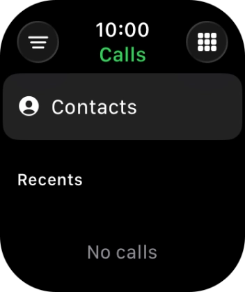 Press the keypad icon. Press the keypad icon.