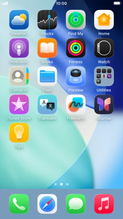 Press and hold anywhere on the home screen. Press and hold anywhere on the home screen.