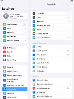 Press Display & Text Size.