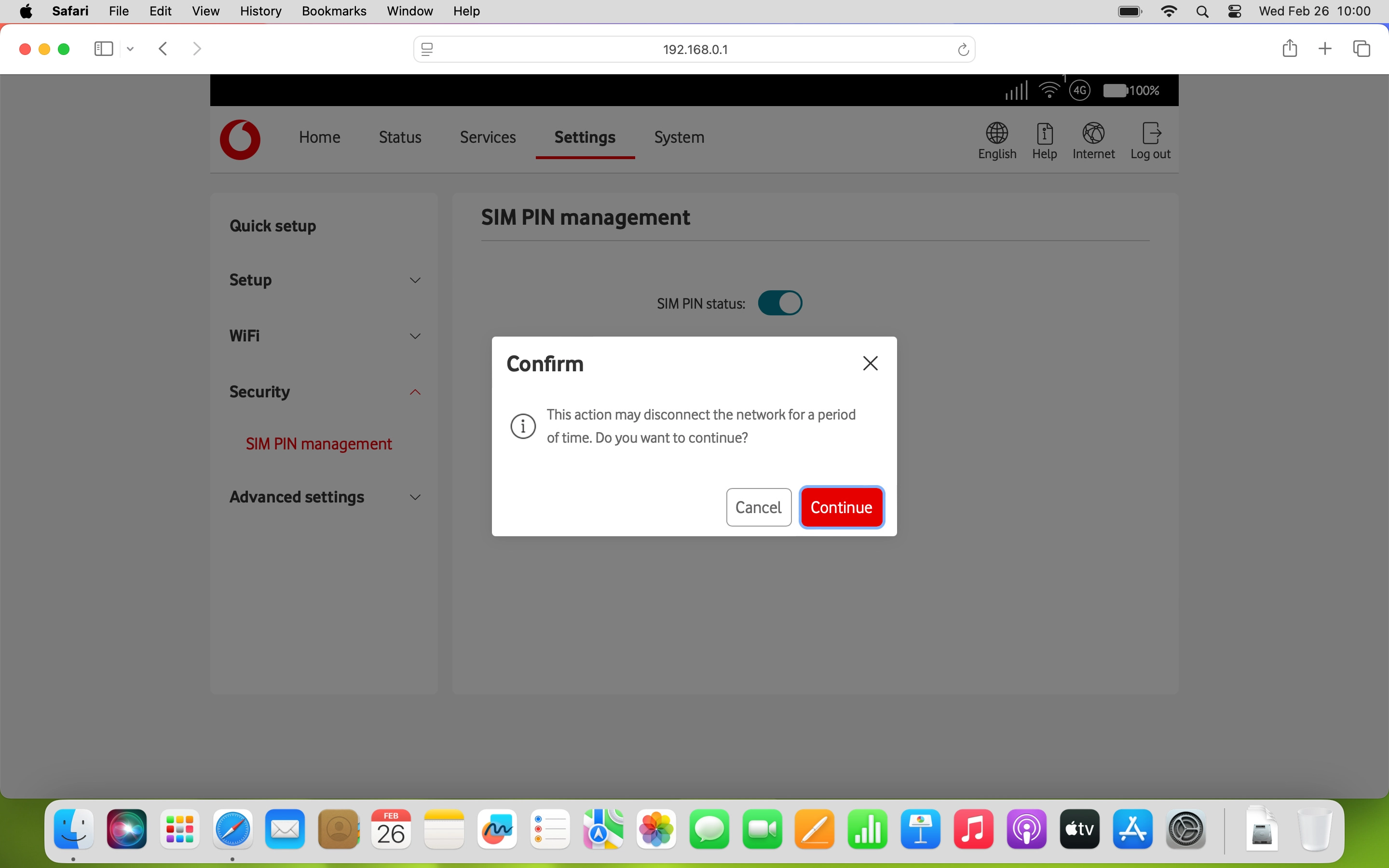 Click Continue.